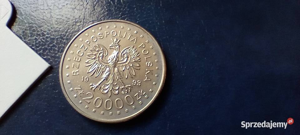 Stare monety 20 000 1993 Lillehammer Polska Numizmatyka Lesko