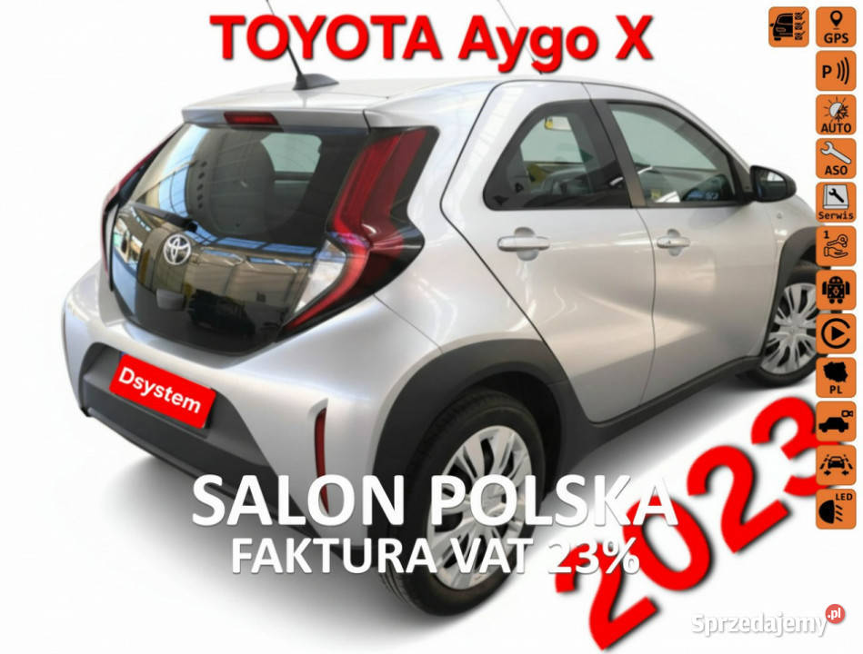 Toyota Aygo X 2023 Salon Polska 1Właściciel ledy autoalarm Samochody osobowe podlaskie Białystok