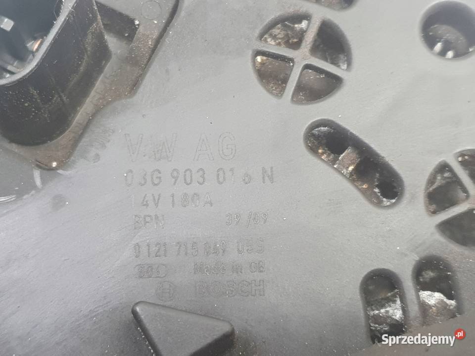 ALTERNATOR Audi A6 C6 20 TDI 180A 03G903016N Rudka