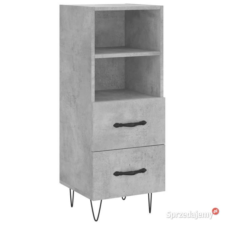 Szafka szarość betonu 345x34x90 materiał mazowieckie Warszawa