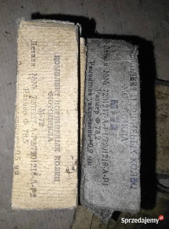 Oryginalne pierścienie tłokowe M72