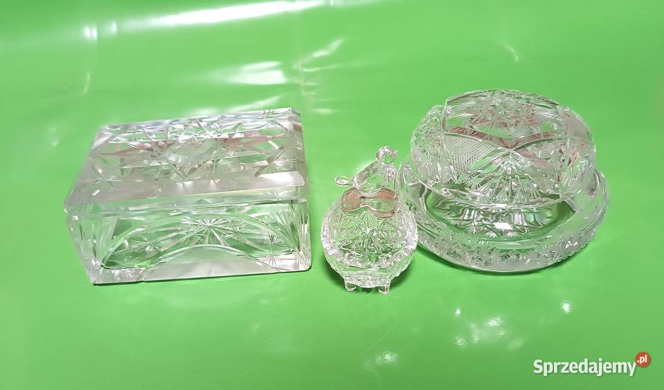 Szkatułki kryształowe 3 Opole sprzedam
