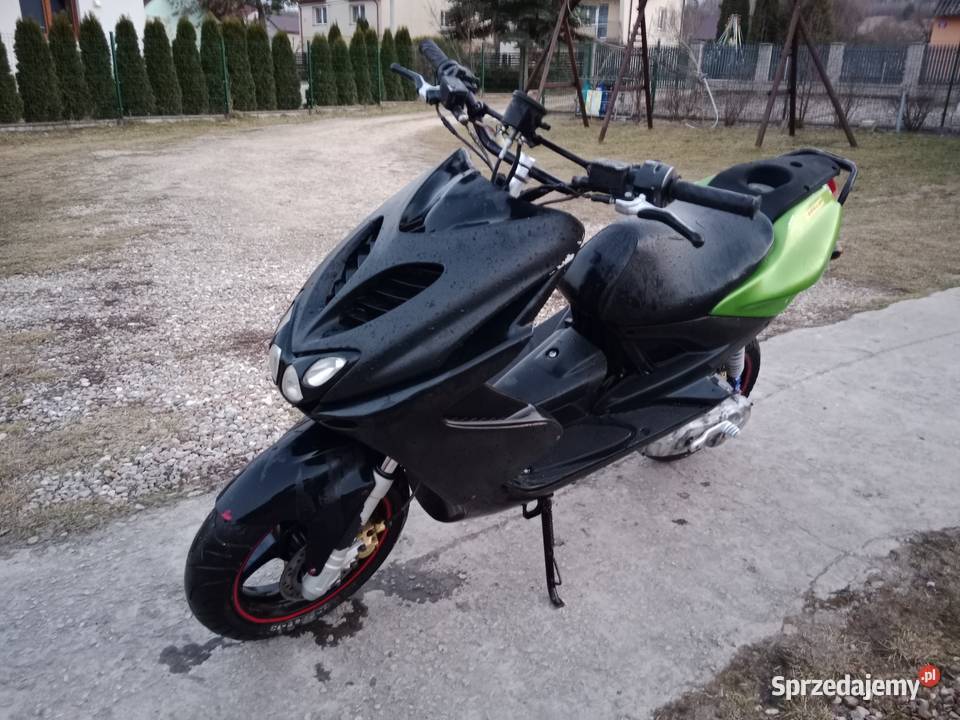 Yamaha aerox pod stuntdo ukonczenia 74km świętokrzyskie Morawica