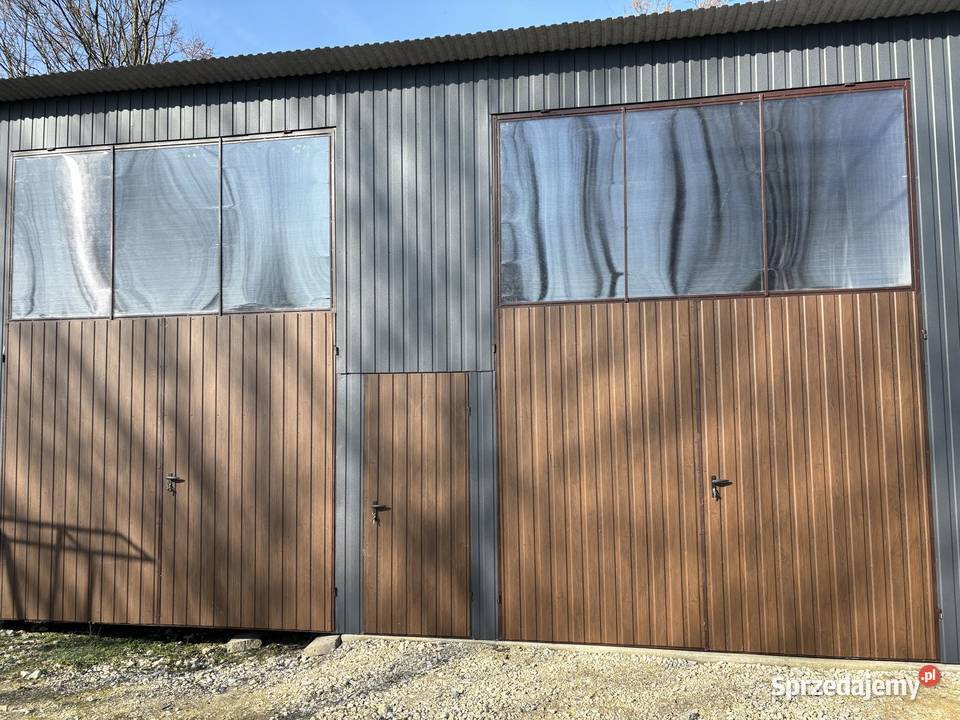 Garaż Blaszany 2 bramy uchylne Garaże Blaszane Dąbrowa Górnicza sprzedam
