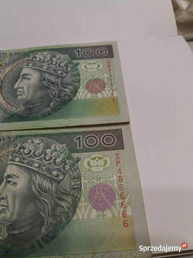 Banknoty z 6 jednakowym cyframi małopolskie Kraków