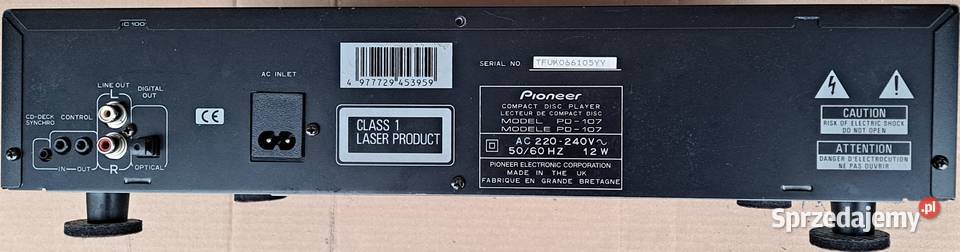 Odtwarzacz CD Pionier Pd 107 mazowieckie Warszawa