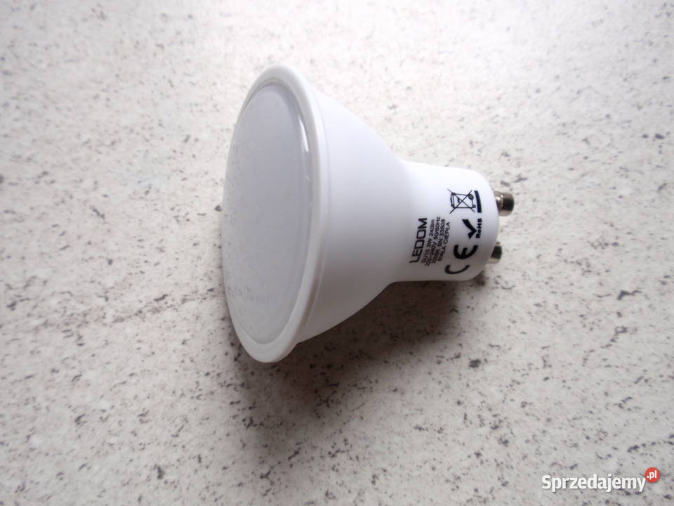Żarówka LED GU10 3W 3000k biały ciepły LEDOM Łódź