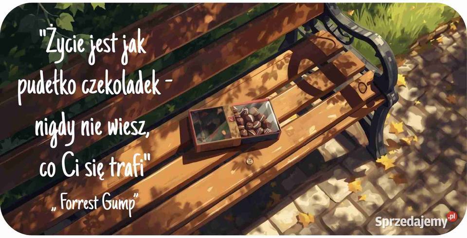 Kubek z cytatem z filmu Forrest Gump Życie jest mazowieckie Warszawa