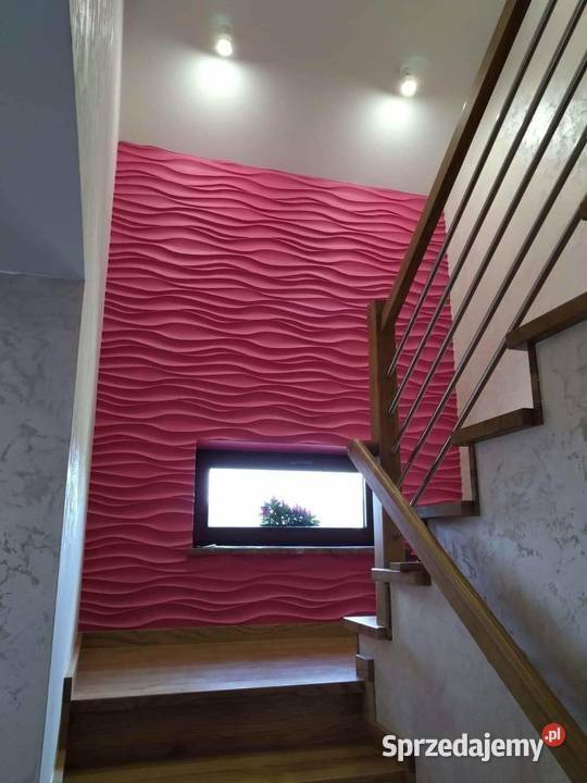 Panel dekoracyjny 3D ścienny gipsowy płyta fale Kielce