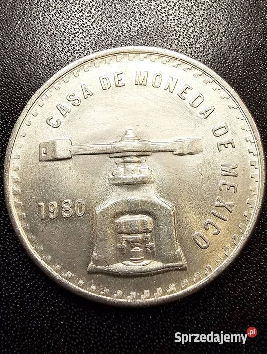 Moneta Meksyk 1980 1 uncja srebro podkarpackie Przemyśl