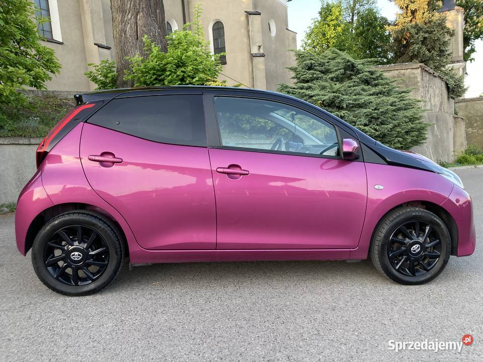 Toyota Aygo Selection XCITE Magenta 2018 r kamera cofania Kraków
