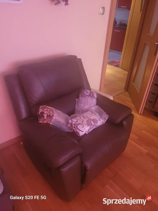 fotel rozkladany skorzany stan plu 3 pokro Gdynia