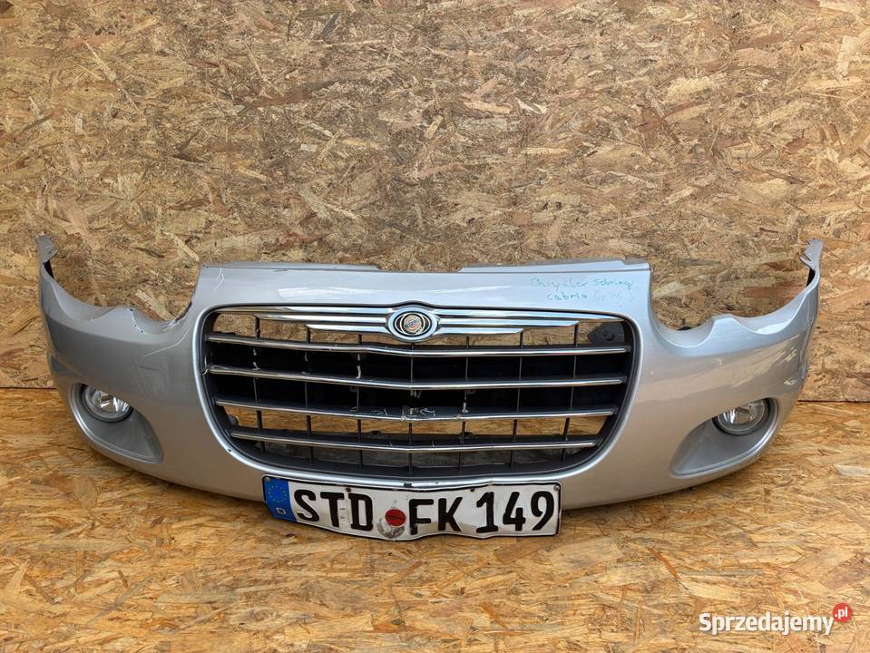 Chrysler sebring srebrny cabrio ZDERZAK PRZÓD wielkopolskie Słowikowo sprzedam