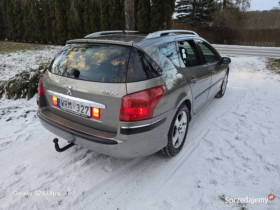 Peugeot 407 Szwecja 22 B 160 koni stan autoalarm Sandomierz