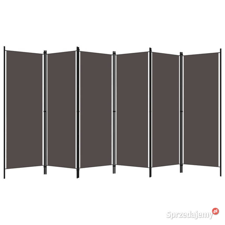 Parawan 6panelowy antracytowy 300 x 180 WM320729 Warszawa sprzedam
