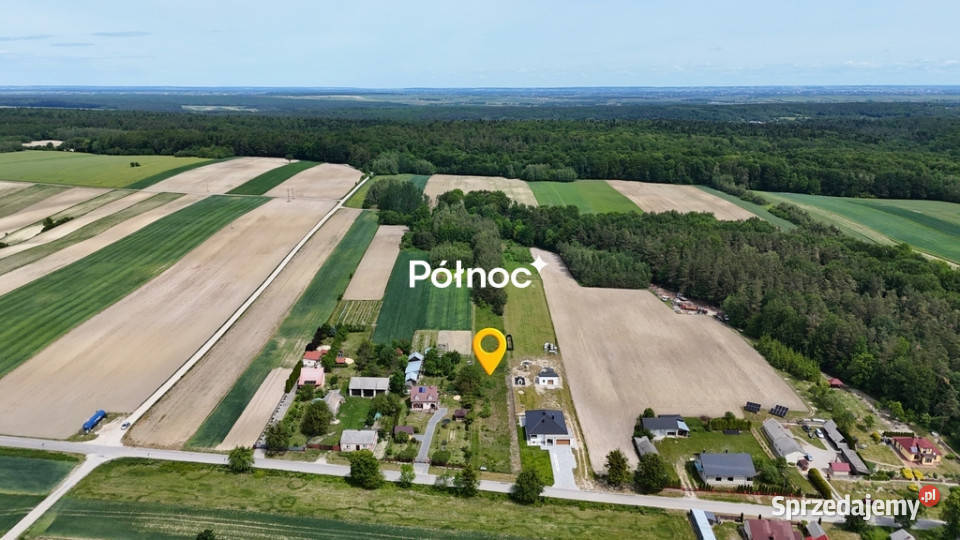 Duża działka z lasem i mediami 17m Sprzedaż Adamów