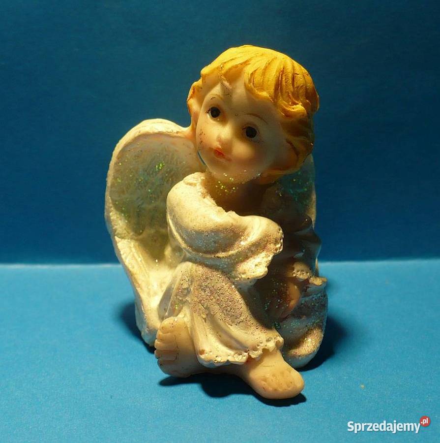 figurka ceramiczna Aniołek siedzący Suwałki