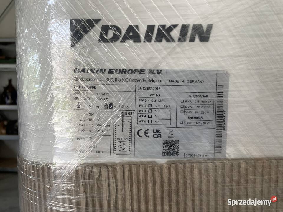 Nowy zbiornik ciepłej wody użytkowej DAIKIN 300 pomorskie Gdańsk
