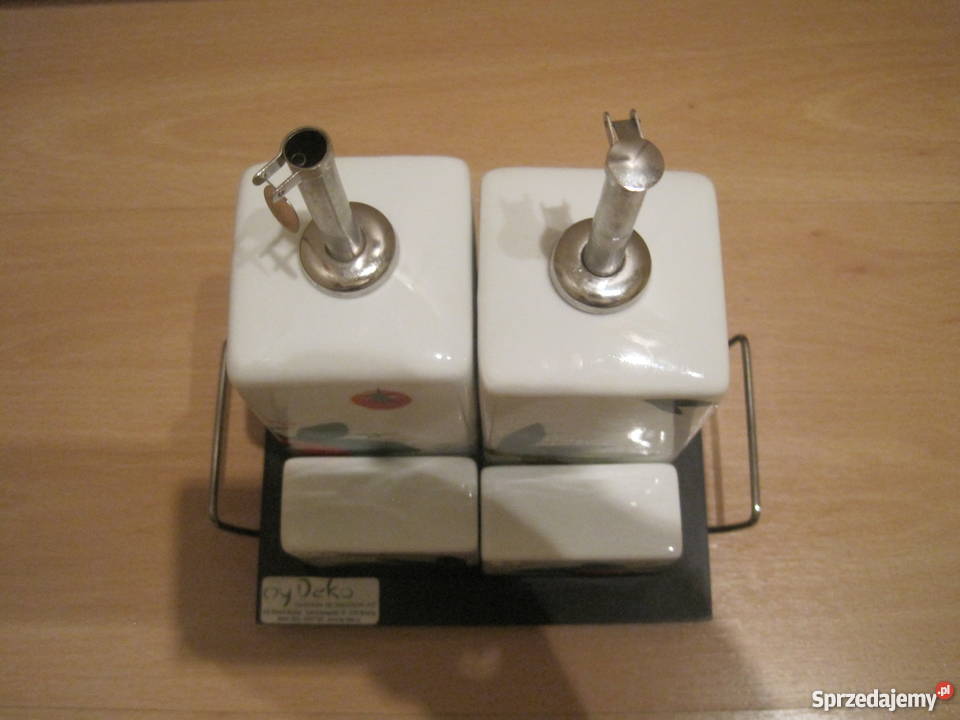 Elegancki zestaw do przypraw Oliwa Vinegar wielokolorowy Zielona Góra sprzedam