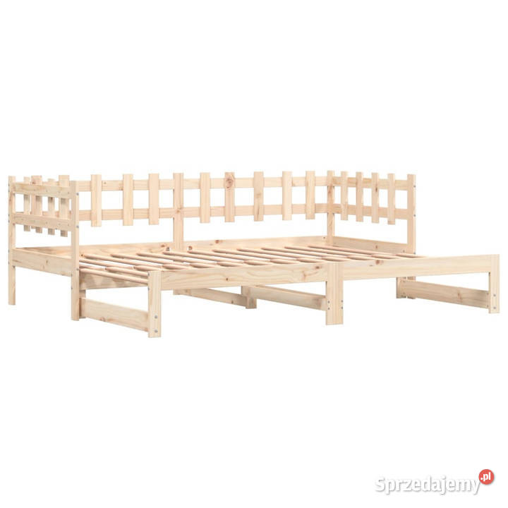 Łóżko rozsuwane 2x80x200 lite drewno sosnowe Łóżka