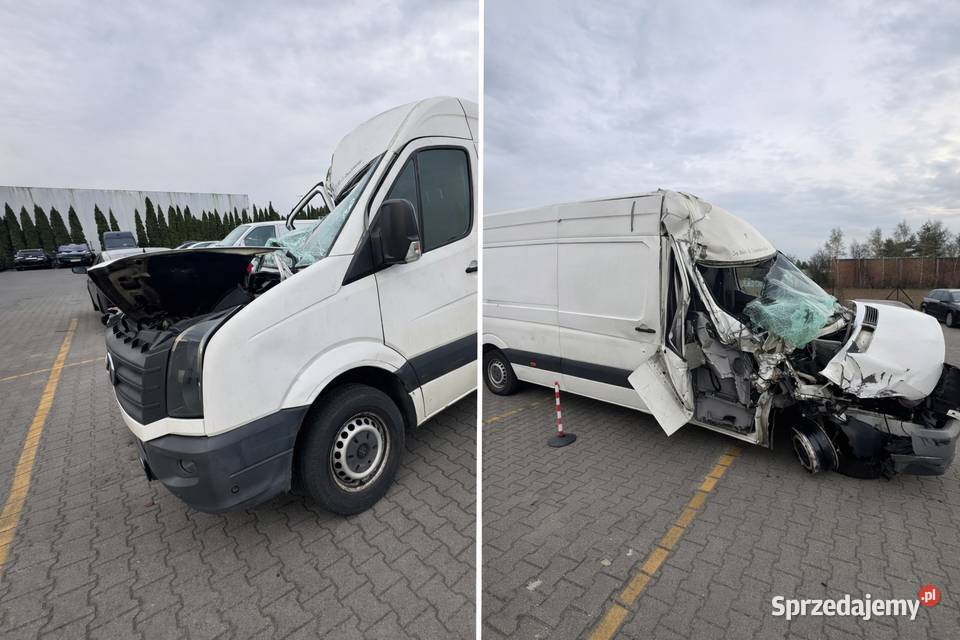VW Crafter 20 TDI 163 uszkodzony wielkopolskie Poznań sprzedam