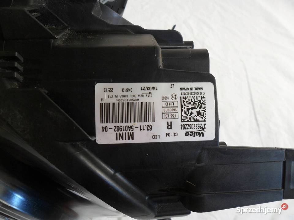 REFLEKTOR PRZÓD STRONA PRAWA MINI ONE COOPER F56 Nowy Tomyśl