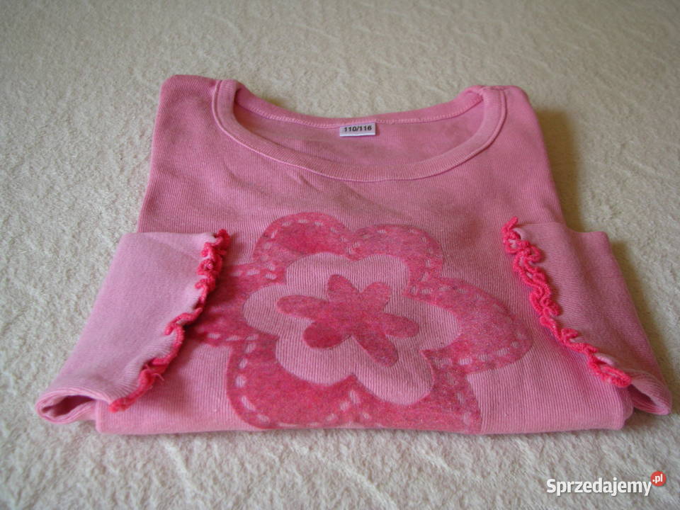 Bawełniana bluzeczka dziecięca z długim rękawem Brzegi