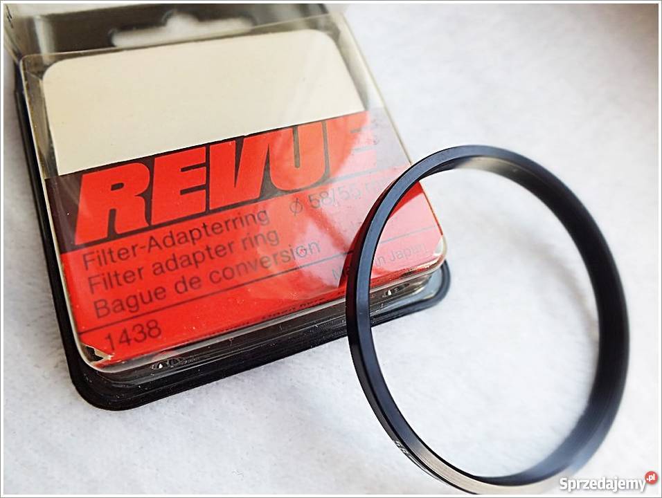 Revue Filter Adapter Ring fi 5855mm nowy Obiektywy Żary sprzedam
