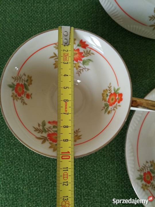 Trio śniadaniowe sygnowana porcelana Kahla Gorlice