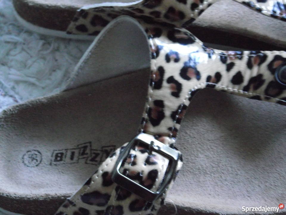 BIZZY ZDROWOTNE JAPONKI W PANTERKĘ r 36 Piła sprzedam