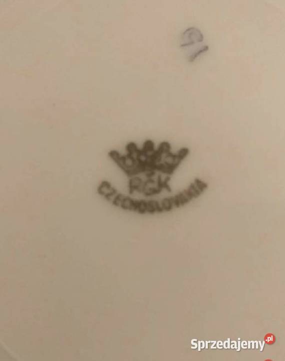 Patera secesja Bohemia Czechoslovakia RGK Rudolf Porcelana i szkło Pabianice sprzedam