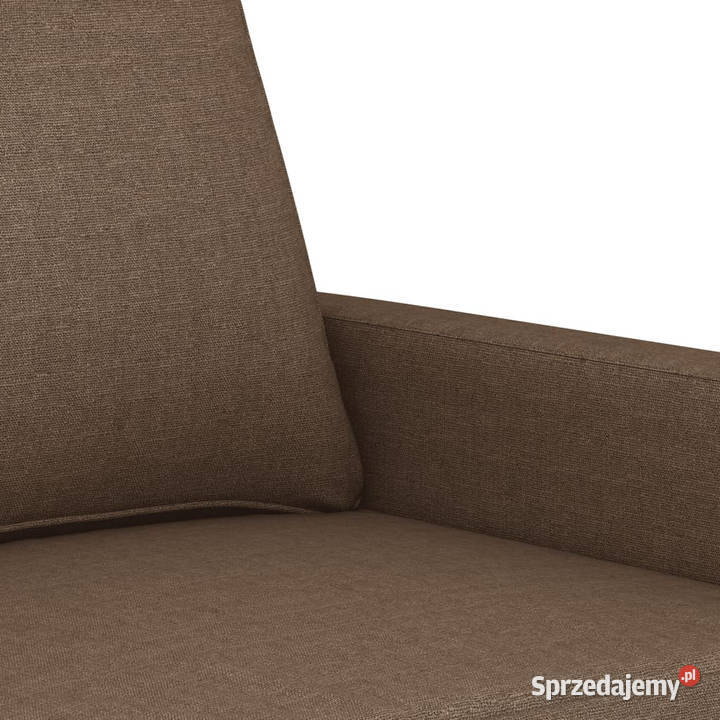 Sofa 3osobowa brązowa 180 tapicerowana tkaniną Warszawa