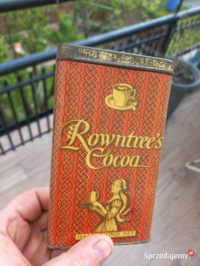 Stara puszka kakale Rowntrees cocoa Piastów