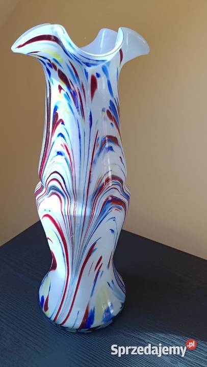 Wazon szkło artystyczne lata 60 70 te XX w Antyki, Sztuka, Kolekcje Zamość