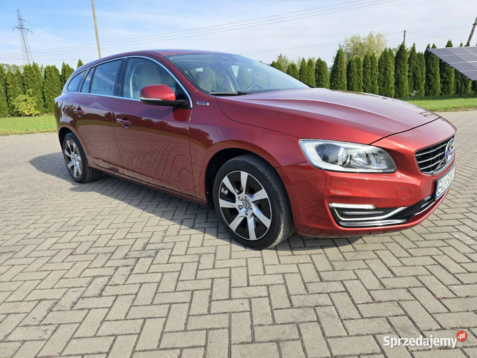 Volvo V60 24D6 HybrydaSkóryKolorowa NaviSuper nieuszkodzony Kutno