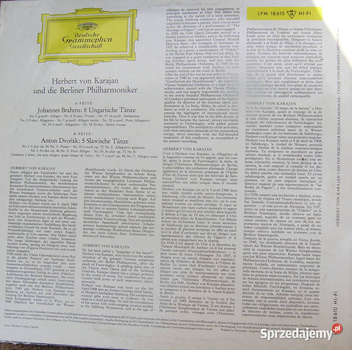 płyta winylowa Herbert von Karajan Tanze von Bartków
