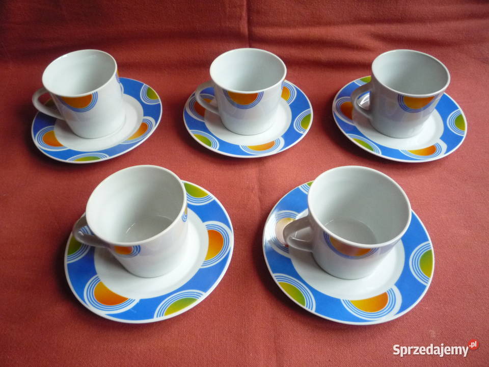 Serwis Kawowy 5 filiżanek i 5 spodków Nowy Szczecin