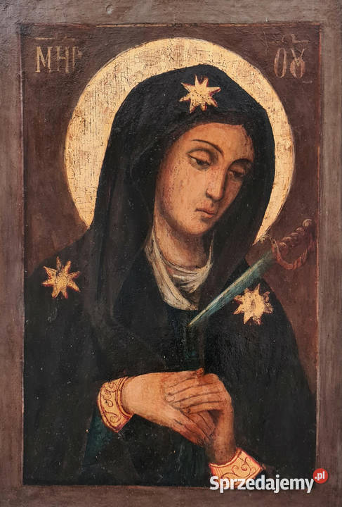 Ikona Matka Boża Bolesna XIXw 0139 Warszawa