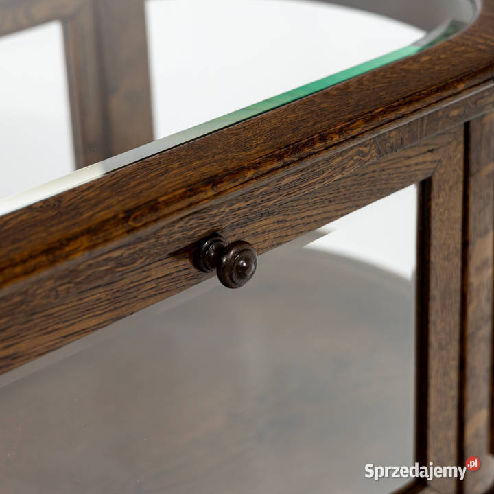 Stylowy Barek Antyk Dębowy Na Kółkach Stary Dąb wielkopolskie Swarzędz