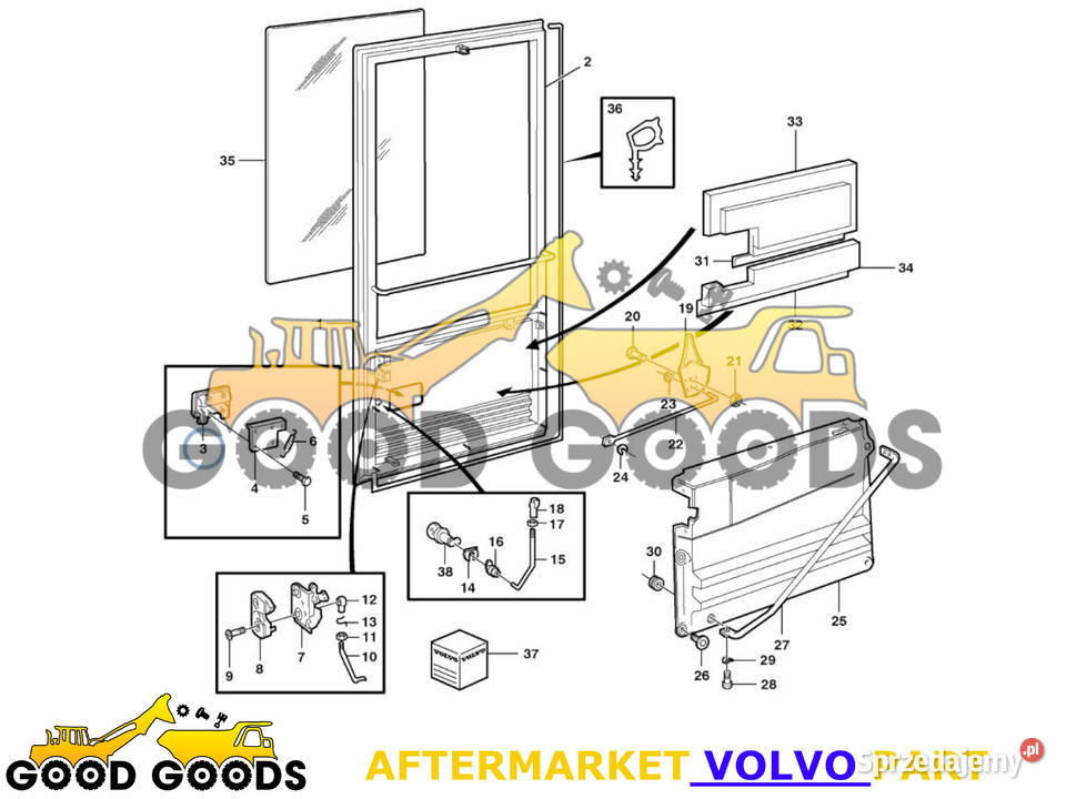VOLVO KLAMKA DRZWI 1614564 Władysławów