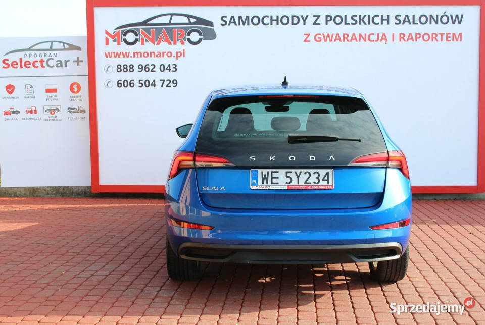 koda Scala STYLE Kolor Race Blue Salon Polska wielofunkcyjna kierownica Włocławek