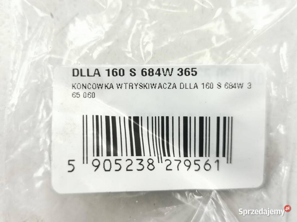 KOŃCÓWKA WTRYSKIWACZA DLLA 160 S 684W 365 060 osobowe