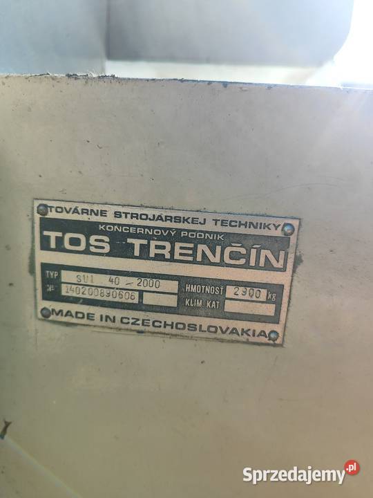 Duża tokarnia tos trencin sui 402000 Żywiec sprzedam