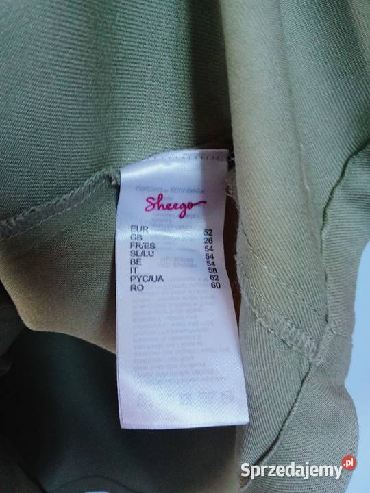 Sheego bluzka tunikowa 52 Bez wzoru dolnośląskie