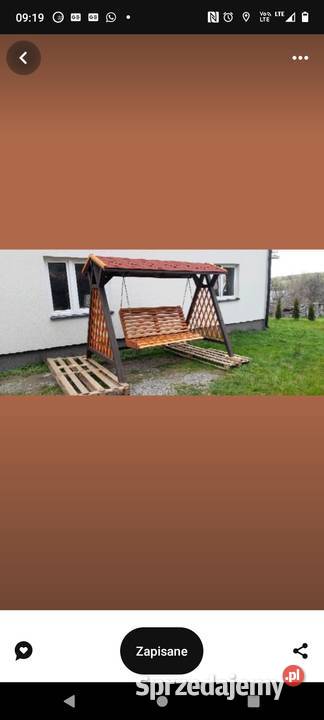 Sprzedam huśtawkę ogrodowa drewniana