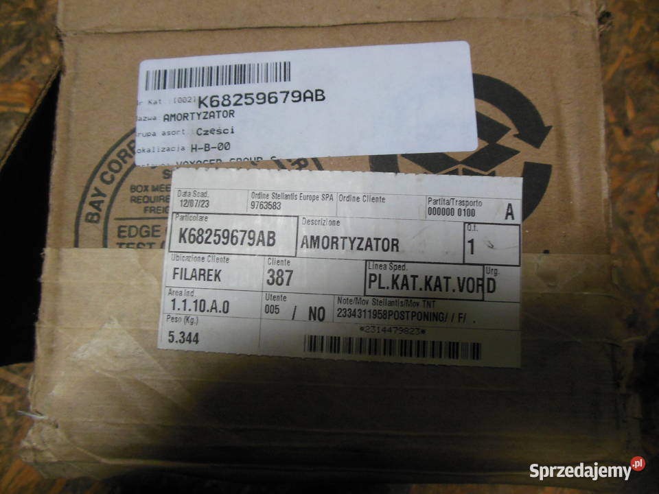 K68259679AB AMORTYZATOR PRAWY PRZÓD JEEP COMPASS terenowe Kozy