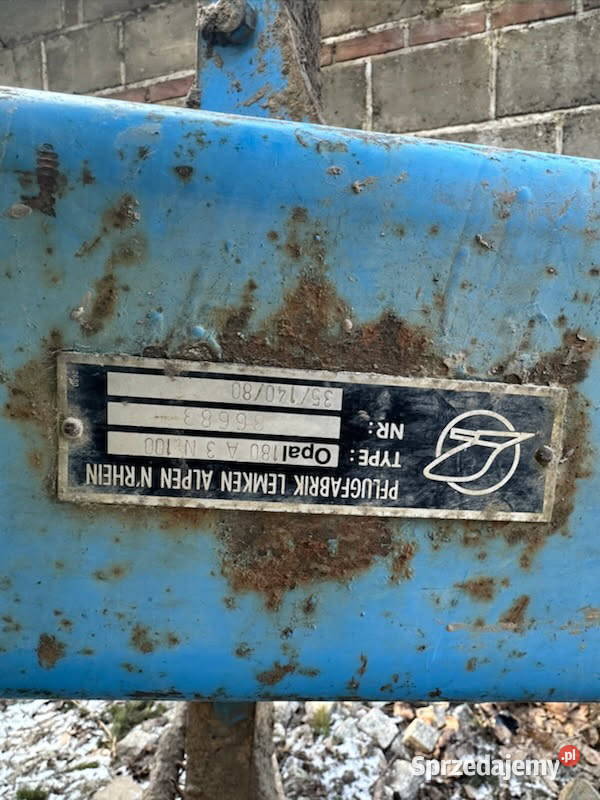 Sprzedam pług obrotowy 4 Lemken Pozostałe