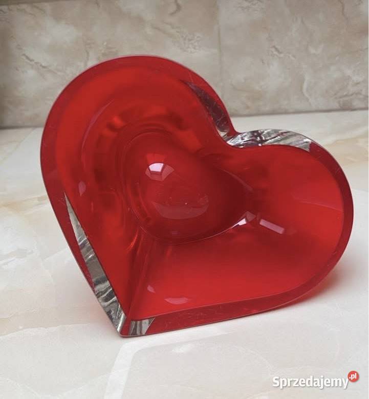 Lampka Oliwna Z czerwonego szkła W kształcie Porcelana i szkło