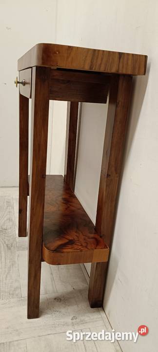 konsola art deco przyścienna orzech stolik Radomsko