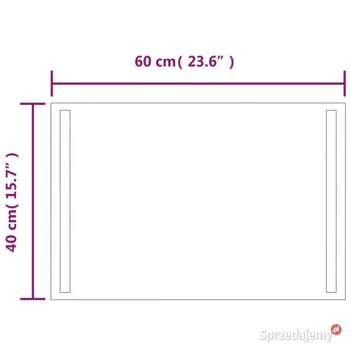 Lustro łazienkowe z LED 60x40 WM151744 Warszawa